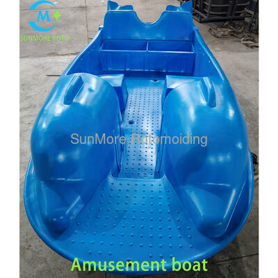 membeli Perahu Pedal Hiburan HDPE Rotomolded Tidak Tenggelam Perahu Bermain Air Keluarga Untuk Taman Danau pembuatan online