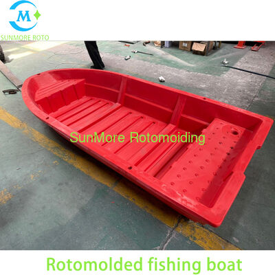 주문 Rotomolded HDPE 플라스틱 어선 형, 어업/양식업을 위한 두껍게 한 빨간 PE 배 online manufacture