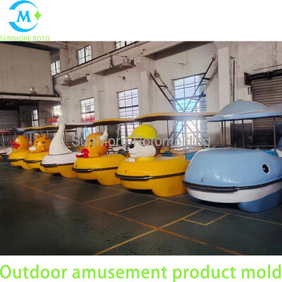 satın almak Rotomolded HDPE Eğlence Pedal Tekne Batılamaz Aile Su Oyun Teknesi Park Gölü için Çevrimiçi üretim