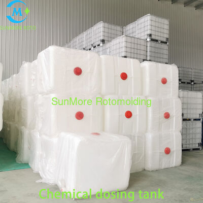 Buy Rectangular 50L Chemical Plastic Tanks LLDPE For PAC PAM Laboratory Dosing online manufacture