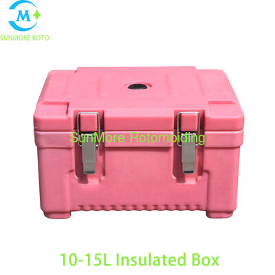 kopen SUNMORE 10-15L roze rotatiegegoten geïsoleerde voedselpandrager voor catering en buffet online vervaardiging