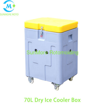 Buy SUNMORE 70L Wheeled Rotomolded Dry Ice Storage Cooler Box for Cold Chain Logistics online manufacture