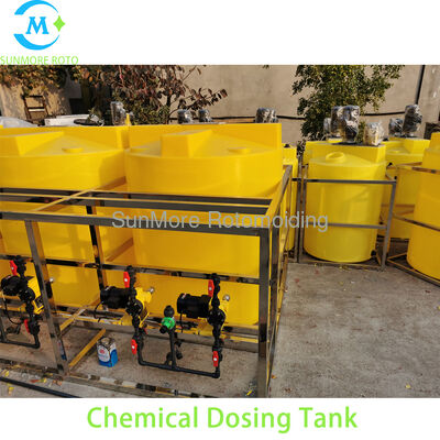 Buy SUNMORE Rotomolded Chemical Dosing Tank, Corrosion Resistant HDPE Plastic Mixing Tank for Water Treatment Chemical Storage online manufacture
