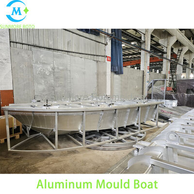 acheter SUNMORE Moldes de bateaux en aluminium soudés sur mesure, moules de rotation à cadre renforcé intégral pour la fabrication de bateaux de pêche en plastique HDPE fabrication en ligne