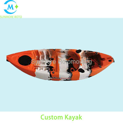 Buy OEM Custom Color Pattern Rotational Molding Sit-On-Top Kayak, Thickened HDPE Double Person Fishing Kayak For Water Sports online manufacture