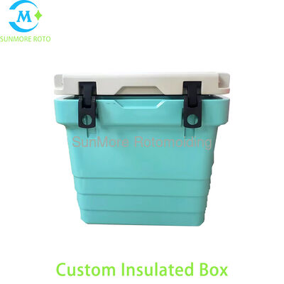 Buy SUNMORE Custom Rotomolded HDPE Insulated Cooler Box, Long Cold Retention Sealed Portable Ice Chest For Camping Picnic Seafood Fresh Transport online manufacture