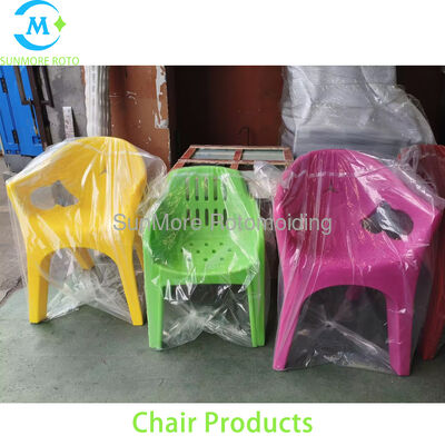Buy Custom Rotomolded Plastic Leisure Chair, Multi-Color PE Rotational Molding Outdoor Stackable Plastic Chair For Beach & Garden Use online manufacture