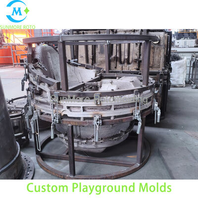 Buy  Custom Steel Frame Rotomolding Playground Equipment Mold, Thick Cast Aluminum Rotational Mould For Plastic Kids Outdoor Playground Toys Production online manufacture