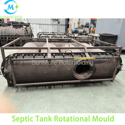 Buy Custom Steel Frame Rotomolded Septic Tank Mould, Thick Welded Steel Rotational Mold For LLDPE Plastic Sewage Septic Tank Production online manufacture