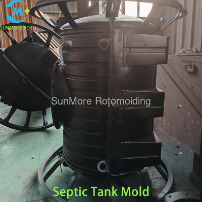 Buy Custom Steel Frame Rotomolded Septic Tank Mold, Thick Welded Steel Rotational Mould For Integrated LLDPE Underground Sewage Purification Tank Production online manufacture