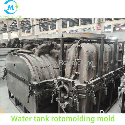Buy SUNMORE ROTO Custom Cast Aluminum Rotomolded Water Tank Mold, Thick Welded Steel Frame Rotational Mould For Large Capacity LLDPE Plastic Storage Water Tank Production online manufacture