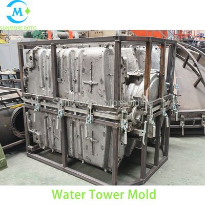 Beli Tangki Air Horisontal Kustom OEM Rotomold Aluminium Cor, Cetakan Rangka Baja Dilas Anti Deformasi Untuk Tangki Penyimpanan Air Plastik Persegi Panjang LLDPE pembuatan online