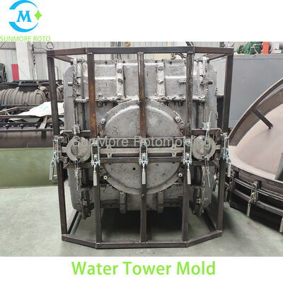 Αγορά SUNMORE ROTO Custom Cast Aluminum Water Tower Rotomolding Mould, OEM Hollow Plastic Water Storage Tank Rotational Mould με ολοκληρωμένο πλαίσιο ανύψωσης και πολυ-σημείο γρήγορες λαβές διαδικτυακή κατασκευή