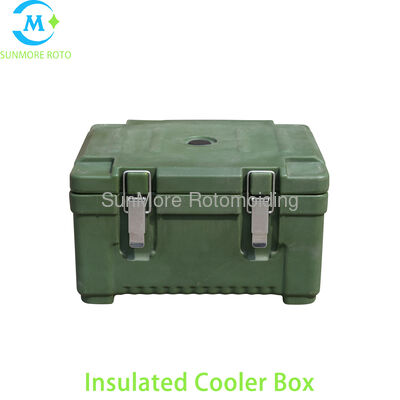 কেনা SUNMORE ROTO OEM কাস্টম 10-15L রোটোমোল্ডেড ইনসুলেটেড কুলার বক্স, খাদ্য গ্রেড এলএলডিপিই ওয়াটারপ্রুফ থার্মাল প্রিজারভেশন স্টোরেজ বক্স সামুদ্রিক খাবার সরবরাহের জন্য অনলাইনে উৎপাদন