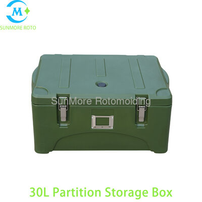 kaufen SUNMORE ROTO 30L nicht unterteilte rotationsgeformte isolierte Aufbewahrungsbox, einteilige nahtlose LLDPE-Catering-Kältetransportbox, wasserdicht versiegelter Lebensmittelschutzbehälter für die Küche Online-Herstellung