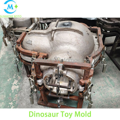 kopen SUNMORE ROTO OEM aangepaste dinosaurus speelgoed Rotomold, gespleten aluminium rotatievorm voor plastic kinderen spelen speelgoedproductie online vervaardiging