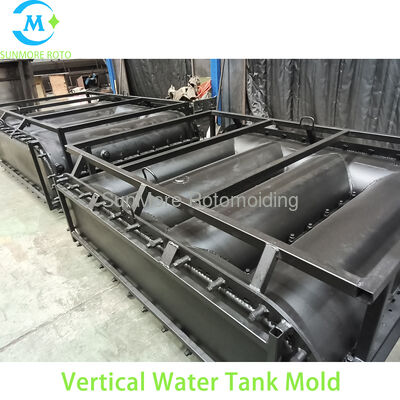 comprar OEM que tira o molde rotatório vertical feito sob encomenda do tanque de água, molde industrial de Roto do tanque de água de aço fundido com estrutura de levantamento Fabricação em linha