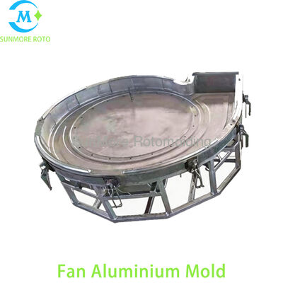 comprar Sunmore roto molde de alumínio rotomoldado personalizado, molde rotatório de liga de alumínio para revestimento de ventilador de ventilação de plástico pe Fabricação em linha