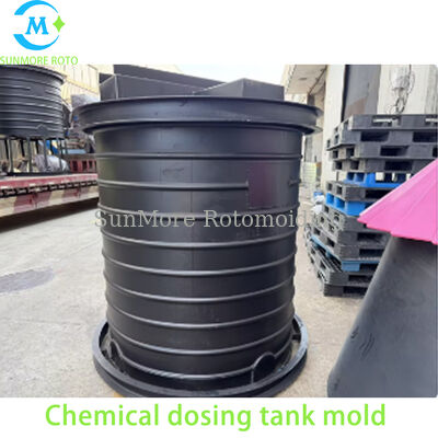 Comprar SUNMORE ROTO Molde de Hierro para Tanque Dosificador de Químicos Rotomoldeado Personalizado, Molde Rotacional de Acero para Fabricación de Tanques de Almacenamiento y Dosificación de Químicos Plásticos Fabricación en línea