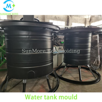 Comprar Molde para tanque de agua de rotomoldeo de acero personalizado, molde rotacional de acero al carbono para tanque de almacenamiento de agua vertical de plástico Fabricación en línea