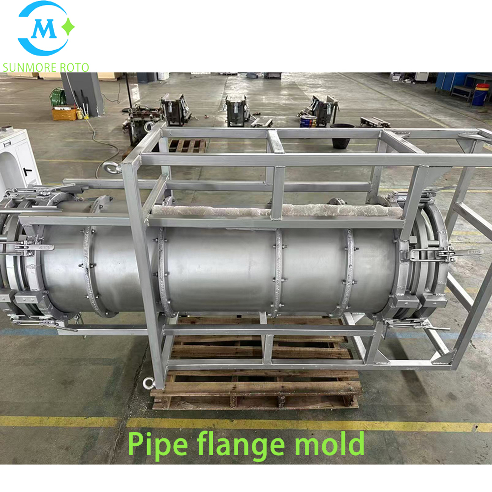 Parallel Mold Connection Custom Aluminum Rotomolding Pipe Flange Mould Industrial Pipeline ...